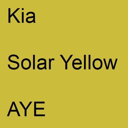 Kia, Solar Yellow, AYE.